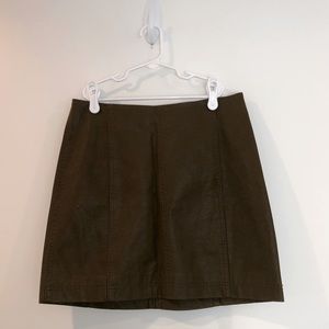 Free people pleather skirt